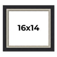 thumbnail image 1 of 16x14 Frame Black Real Wood Picture Frame Width 2.25 Inches | Interior Frame Depth 0.5 Inches |, 1 of 8