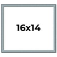 thumbnail image 1 of 16x14 Frame Blue Scuffed Farm Board Solid Wood Picture Frame Width 0.75 Inches | Interior Depth 0.5, 1 of 8
