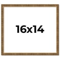 thumbnail image 1 of 16x14 Frame Gold Kingsley Distressed Solid Wood Picture Frame Width 0.75 Inches | Interior Frame, 1 of 8