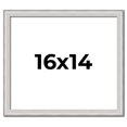 thumbnail image 1 of 16x14 Frame Silver Inner Slope Bevel Picture Frame | 1 Inch Moulding Width | 0.75 Inch Rabbet Depth, 1 of 8
