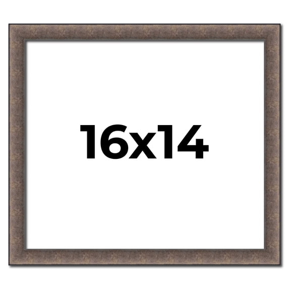 16x14 Frame Silver Real Wood Picture Frame Width 1.25 Inches | Interior Frame Depth 0.5 Inches |
