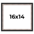 thumbnail image 1 of 16x14 Frame Silver Real Wood Picture Frame Width 1.25 Inches | Interior Frame Depth 0.75 Inches |, 1 of 8