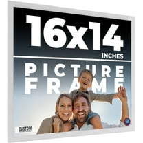 16x14 Frame White Real Wood Picture Frame Width 0.75 inches | Interior Frame Depth 0.5 inches |