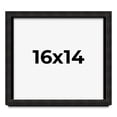 thumbnail image 1 of 16x14 Shadow Box Black Rustic Barnwood Display Frame  | 1.125 Inch Deep | 0.875 Inch Moulding Width, 1 of 4