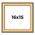 thumbnail image 1 of 16x15 Frame Gold Plein Aire Solid Wood Picture Frame Width 2 Inches | Interior Frame Depth 0.5, 1 of 8