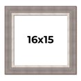 thumbnail image 1 of 16x15 Frame Grey Real Wood Picture Frame Width 2.75 Inches | Interior Frame Depth 0.5 Inches |, 1 of 8
