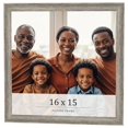thumbnail image 1 of 16x15 Frame Grey Solid Wood Picture Frame Width 1 Inches | Interior Frame Depth 0.5 Inches |, 1 of 8