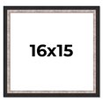 thumbnail image 1 of 16x15 Frame Silver Real Wood Picture Frame Width 1.25 Inches | Interior Frame Depth 0.75 Inches |, 1 of 8