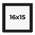 thumbnail image 1 of 16x15 Shadow Box Black Solid Wood Display Picture Frame | 1 Inch Rabbet Depth | | 1.375 Inch, 1 of 4