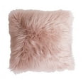 thumbnail image 1 of 16x16 Aliza Faux Mongolian Reverse to Micromink Pillow, 1 of 7