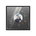 thumbnail image 1 of 16x16 Black Autograph & Signature Frame With Black Circle Photo Mat for 5x5 Picture - With Pens, Acrylic & Backing, 1 of 9