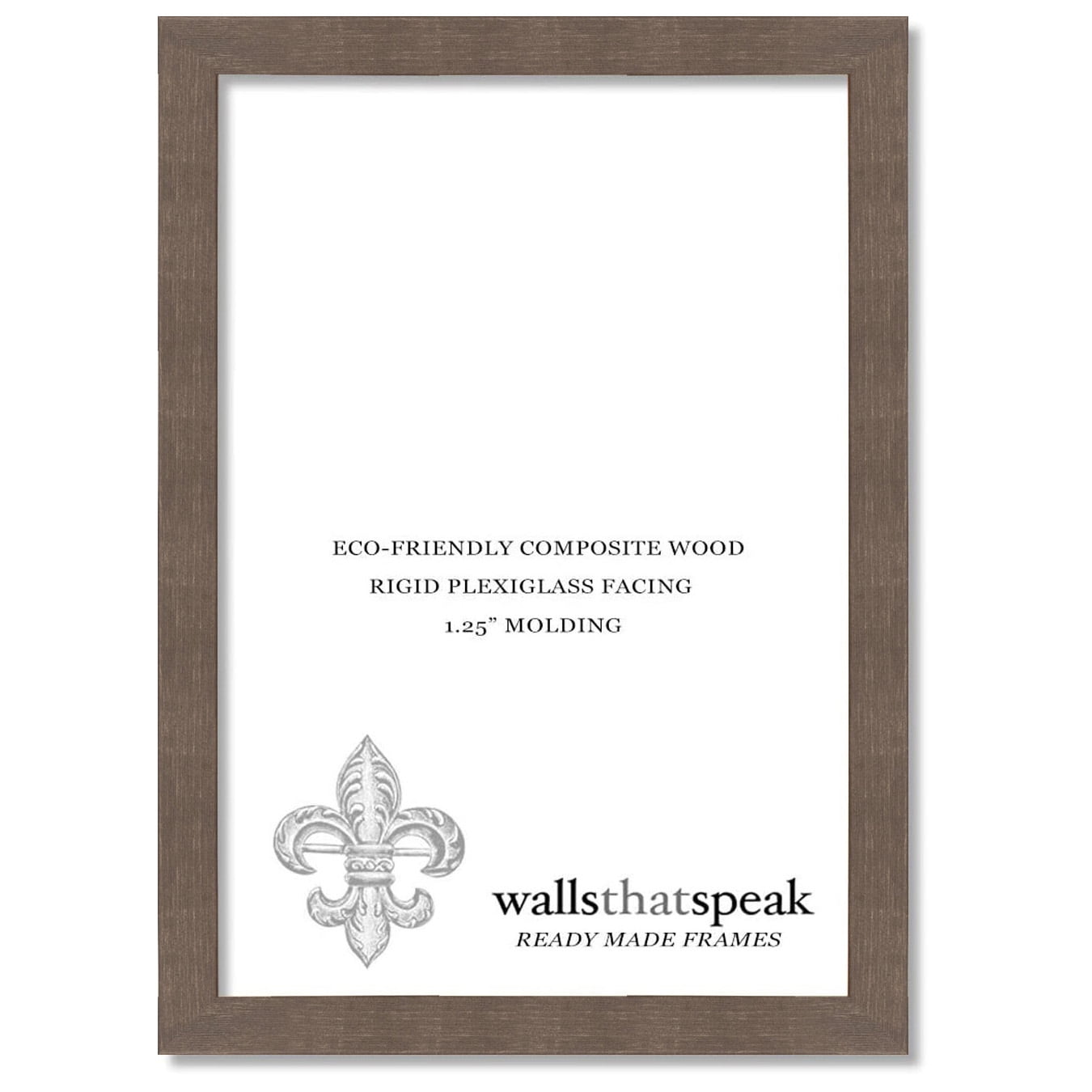 Espresso Brown 16" x 16" Composite Wood Picture Frame
