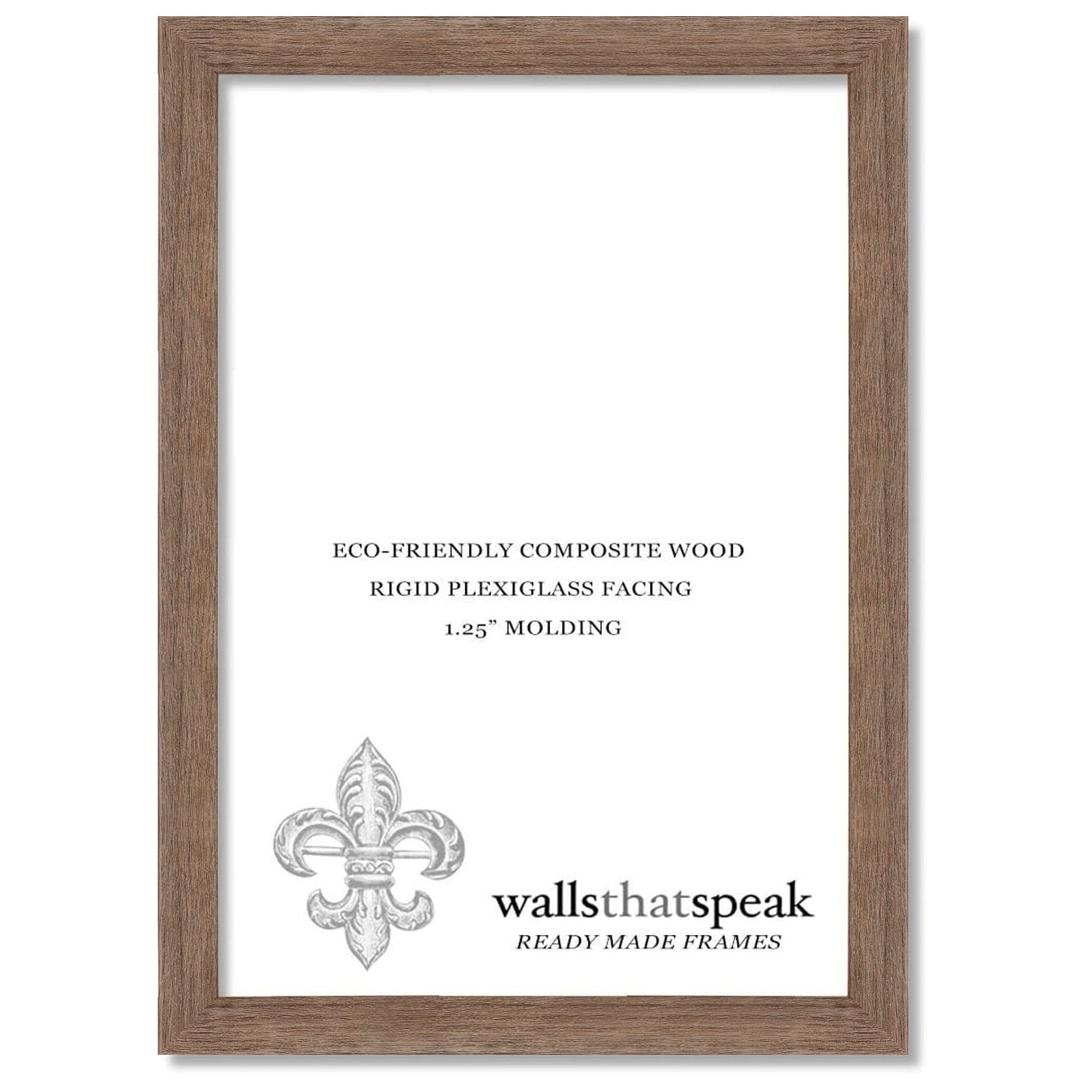 Espresso Brown 16" x 16" Composite Wood Picture Frame