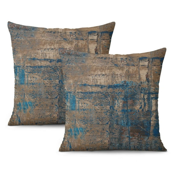 16x16 Colorful Abstract Art Throw Pillow Covers - A Modern Splash of Style for Outdoor, Couch and Bed