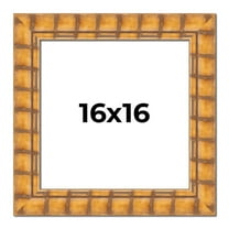 16x16 Frame Beige Real Wood Picture Frame Width 3 inches | Interior Frame Depth 0.5 inches |