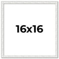 thumbnail image 1 of 16x16 Frame White Real Wood Picture Frame Width 0.75 inches | Interior Frame Depth 0.5 inches |, 1 of 8