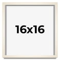 thumbnail image 1 of 16x16 Frame White Wheat Solid Wood Picture Frame | Moulding Width 0.75 Inches | Interior Depth 0.5, 1 of 8