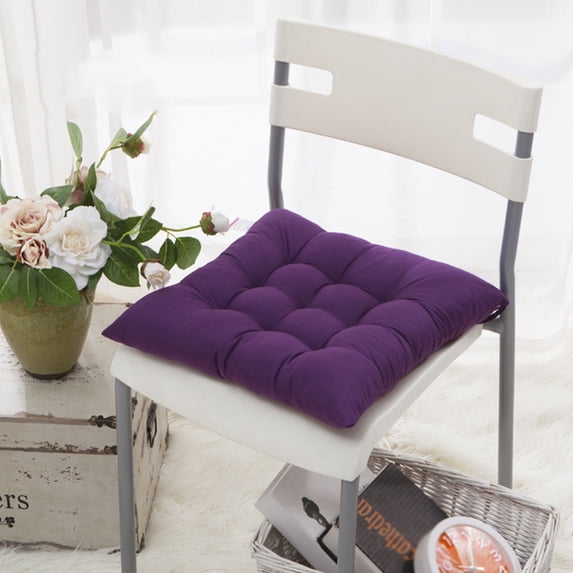 16x16 Inch 10-Colors Soft Non-Slip Dining Kitchen Square Chair Cushion Seat Pads Removable Cover On Garden