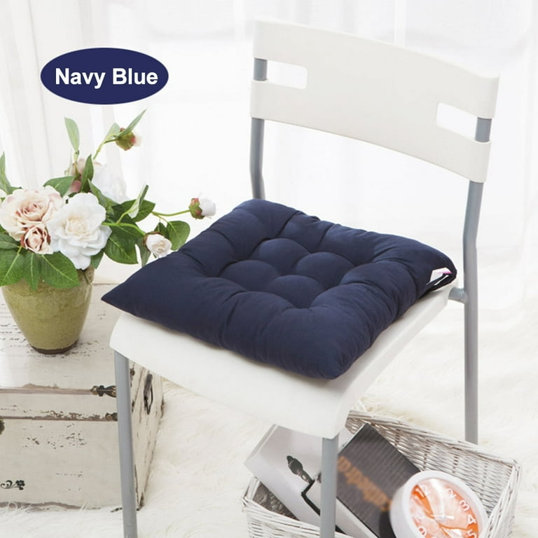16x16 Inch 10 Colors Soft Non Slip Dining Kitchen Square Chair Cushion Seat Pads Removable Cover On Garden