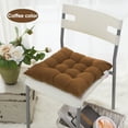 thumbnail image 1 of 16x16 Inch 10-Colors Soft Non-Slip Dining Kitchen Square Chair Cushion Seat Pads Removable Cover On Garden, 1 of 6