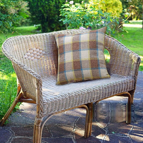 Outdoor Waterproof Pillow Covers 16x16 Inch Square Decorative Throw Cushion Cases for Patio Balcony Tent Sofa Polyester Solid Farmhouse Style Accent Pillows