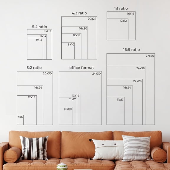16x16 Metal Square Picture Frame For Wall With Mat For 12x12, 16''x16'' Aluminum Photo Frames With Tempered Glass, Minimalist Modern Poster Frame Horizontally Vertically Set of 3