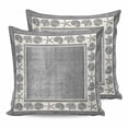 thumbnail image 1 of 16x16 Pillow Covers Set of 2, Grey Beach Coastal Square Throw Pillow Covers for Couch/Sofa/Living Room, Summer Nautical Starfish Shell Coral Vintage Decorative Soft Pillowcases for Couch, 1 of 7
