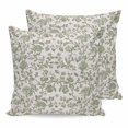 thumbnail image 1 of 16x16 Pillow Covers Set of 2, Spring Flowers Square Throw Pillow Covers for Couch/Sofa/Living Room, Farmhouse Sage Green Pastoral Floral Leaf Decorative Soft Pillowcases for Couch Throw Pillows, 1 of 9