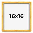 thumbnail image 1 of 16x16 Shadow Box Frame Gold | 1.625 Inches Deep Real Wood Traditional Shadowbox Display Frame | UV, 1 of 5