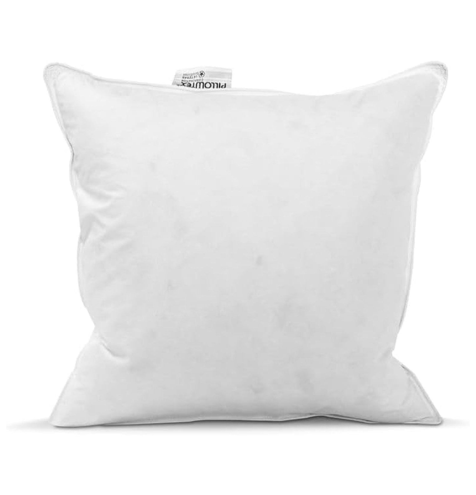 16x16 White Cotton Down Feather Throw Pillow Insert