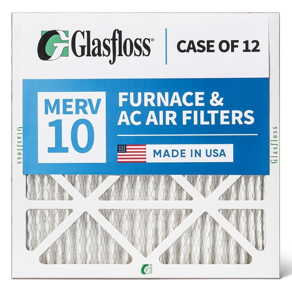16x16x1 Air Filter Glasfloss ZL Series MERV 10 - Box of 12