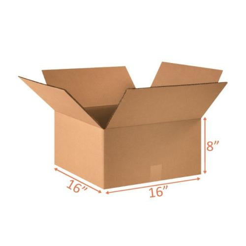 16x16x8 Shipping and Packing Box  (5 Pack)