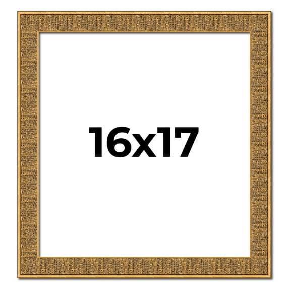 16x17 Frame Black and Gold Distressed Solid Wood Sonoma Picture Frame | 1.625 Inch Moulding Width |
