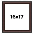 thumbnail image 1 of 16x17 Frame Brown Round Mahogany Solid Wood Picture Frame | 1.625 Inch Moulding Width | with UV, 1 of 8