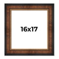 thumbnail image 1 of 16x17 Frame Brown Walnut Gold Ornate Trim Solid Wood Plein Air Picture Frame | 3 Inch Moulding, 1 of 8