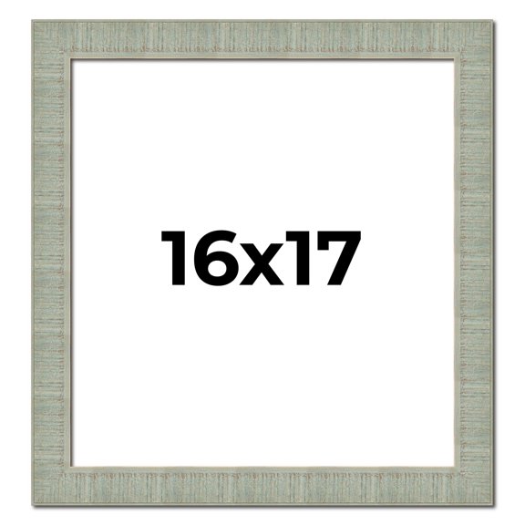 16x17 Frame Green Desert Pear Solid Wood Picture Frame | 1.625 Inch Moulding Width | Interior Frame