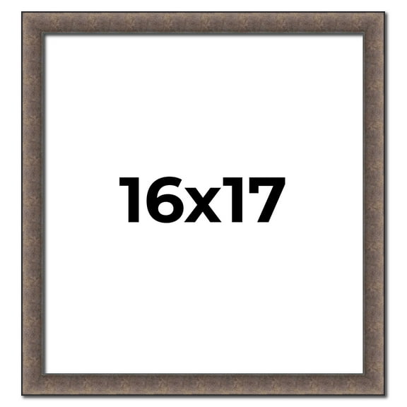16x17 Frame Silver Real Wood Picture Frame Width 1.25 Inches | Interior Frame Depth 0.5 Inches |