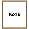 thumbnail image 1 of 16x18 Frame Gold Solid Wood Picture Frame - Complete Modern Photo Frame Includes UV Acrylic, 1 of 8