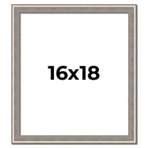 16x18 Frame Grey Real Wood Picture Frame Width 1.25 inches | Interior Frame Depth 0.5 inches | Hans