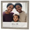 thumbnail image 1 of 16x18 Frame Grey Solid Wood Picture Frame Width 1 Inches | Interior Frame Depth 0.5 Inches |, 1 of 8