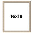 thumbnail image 1 of 16x18 Frame Grey Solid Wood Picture Frame Width 1 Inches | Interior Frame Depth 0.5 Inches |, 1 of 8