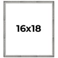 thumbnail image 1 of 16x18 Frame Silver Grey Distressed Solid Wood Picture Frame | 0.75 Inch Moulding Width | Interior, 1 of 8