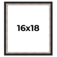 thumbnail image 1 of 16x18 Frame Silver Real Wood Picture Frame Width 1.25 Inches | Interior Frame Depth 0.75 Inches |, 1 of 8