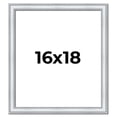 thumbnail image 1 of 16x18 Frame Sterling Silver Solid Wood Picture Frame | 1.25 Inch Moulding Width | 0.75 Inch, 1 of 8