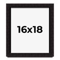 thumbnail image 1 of 16x18 Shadow Box Black Solid Wood Display Picture Frame | 1 Inch Rabbet Depth | | 1.375 Inch, 1 of 4