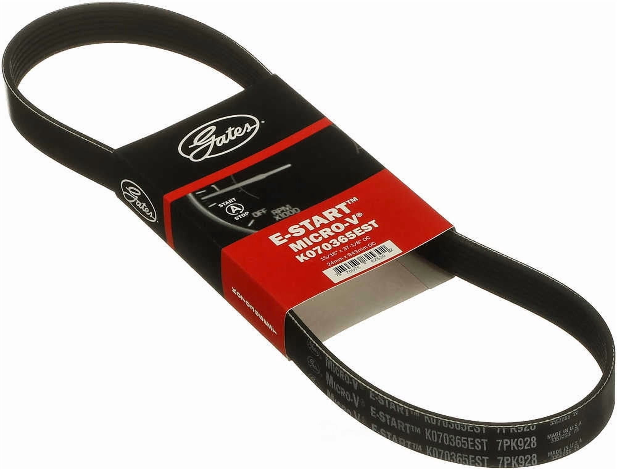 Gates K070365EST E-Start Micro-V Serpentine Drive Belt