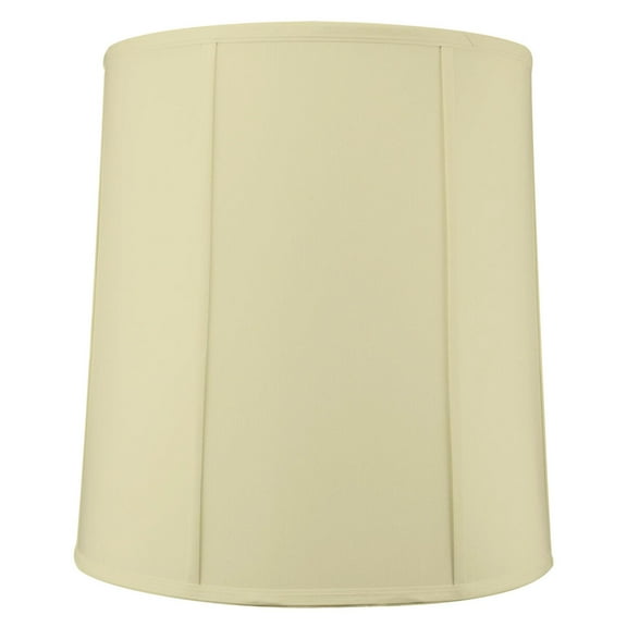 16x18x19 Prestige Extra Large Drum Lampshade Egg Shell Shantung Silk, Cylinder Shade for Tall Table Lamps