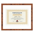 thumbnail image 1 of 16x19 Brown Diploma Frame - White on White Double Mat - Displays 12x15 Diplomas with Mat or 16x19, 1 of 8