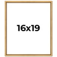 thumbnail image 1 of 16x19 Frame Beaded Gold Solid Wood Picture Frame | 0.75 Inches Moulding Width | Liscio Oro, 1 of 8