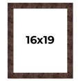 thumbnail image 1 of 16x19 Frame Brown Burl Real Wood Picture Frame Width 1.625 Inches | Interior Frame Depth 0.5 Inches, 1 of 8